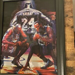 Dynamic Basketball Legends Framed Print